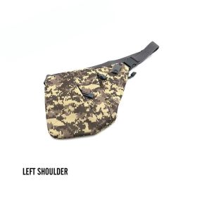 Men's Nylon Shoulder Bag; Multifunctional Concealed Tactical Storage Bag; Holster (Color: ACU Right, Material: Nylon)