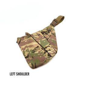 Men's Nylon Shoulder Bag; Multifunctional Concealed Tactical Storage Bag; Holster (Color: CP Left, Material: Nylon)
