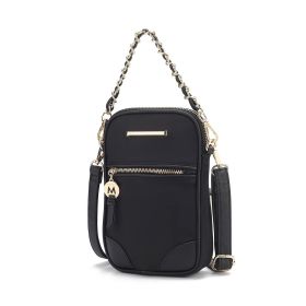 MKF Collection Sue Practical and Funtional Crossbody bag by Mia K. (Color: Black, Material: Nylon)