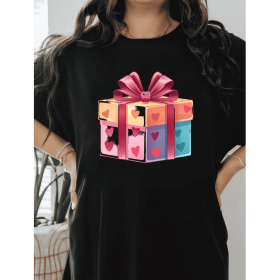 Casual Women's Cotton T-Shirt with Bow Detail - Trendy and Comfortable for Every Season (Style: 131)