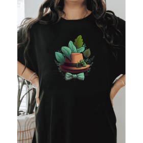 Casual Women's Cotton T-Shirt with Bow Detail - Trendy and Comfortable for Every Season (Style: 77)