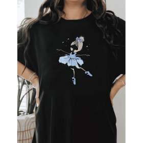 Casual Women's Cotton T-Shirt with Bow Detail - Trendy and Comfortable for Every Season (Style: 415)