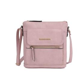 MKF Collection Triss Crossbody Bag For Women's Handbag, Perfect for Everyday Use, Travel, and Casual Outings by Mia K (Color: Pink, Material: Vegan Leather)