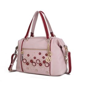 MKF Collection Francis Tote Women's Bag by Mia K (Color: BLUSH PINK, Material: Vegan Leather)