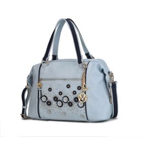 MKF Collection Francis Tote Women's Bag by Mia K (Color: Light Blue, Material: Vegan Leather)