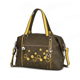 MKF Collection Francis Tote Women's Bag by Mia K (Color: Green, Material: Vegan Leather)