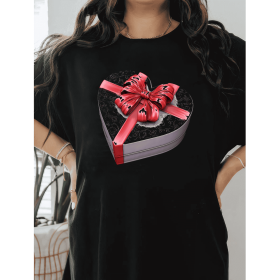 Casual Women's Cotton T-Shirt with Bow Detail - Trendy and Comfortable for Every Season (Style: 247)