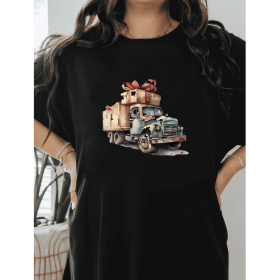 Casual Women's Cotton T-Shirt with Bow Detail - Trendy and Comfortable for Every Season (Style: 391)